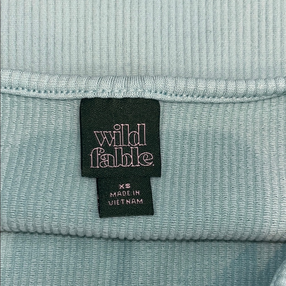 Turquoise Ribbed Tank Top - Picture 5 of 5